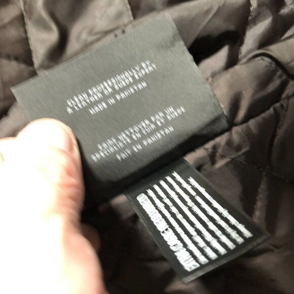 Marc New York Mens Mens Moto Leather Jaket Size XL Full Zip Biker Quilted Brown - Picture 16 of 16